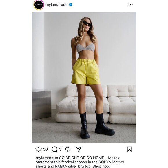 LAMARQUE Raeka Rhinestone Bralette in Silver Small New Womens Cropped Bra - Picture 11 of 12